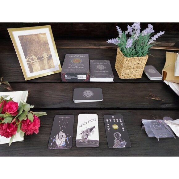 The Sacred Web Tarot by Jannie Bui Brown, Complete Deck and Guidebook NEW - Picture 9 of 12